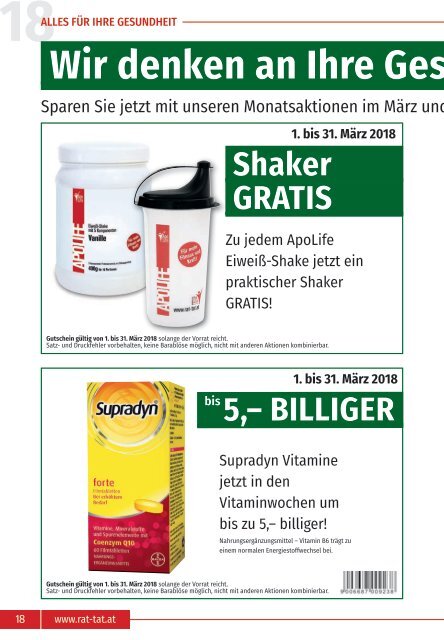 Kundenmagazin März und April 2018