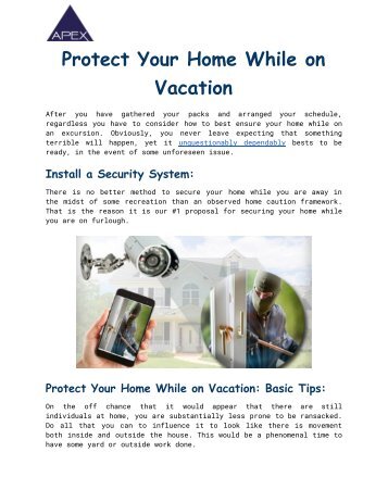 Protect Your Home and Family