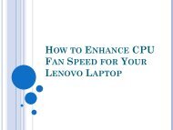How to Enhance CPU Fan Speed for Your Lenovo Laptop
