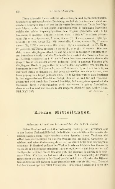 Slavische Philologie - Archiv