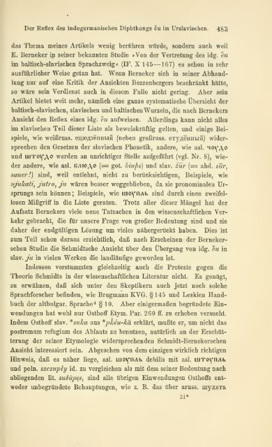 Slavische Philologie - Archiv