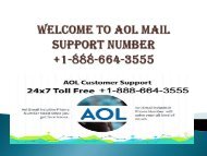 Aol mail Support number +1-888-664-3555