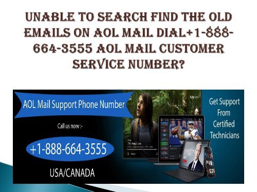 Aol mail Support number +1-888-664-3555