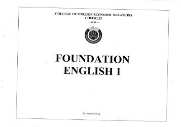 Preview Foundation English College Of Foreign Economic Relations (For Internal Use)