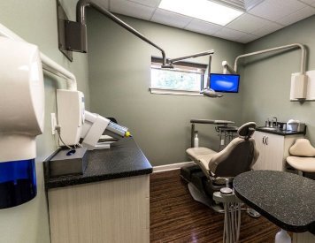 Dental chair at Greenville Family Smiles