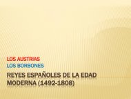 REYES ESPAÑOLES DE LA  EDAD MODERNA