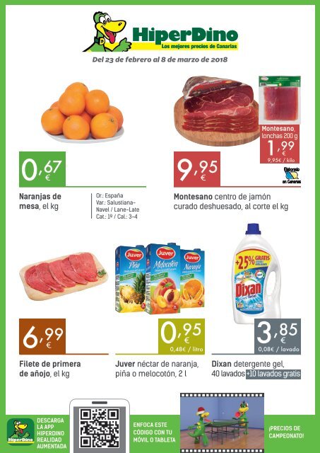 HiperDino folleto ofertas del 23 de febrero al 8 de marzo 2018