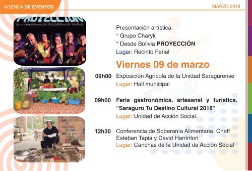 Agenda de Eventos Saraguro 2018