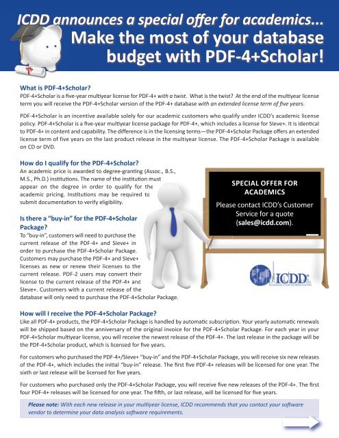 PDF-4+Scholar - ICDD - a