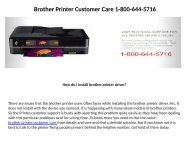  Brother printer tech support 18006445716