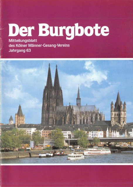 Der Burgbote 1983 (Jahrgang 63)