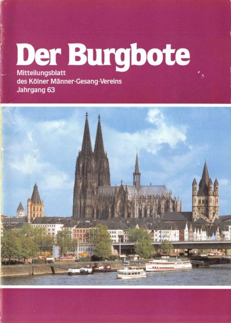 Der Burgbote 1983 (Jahrgang 63)