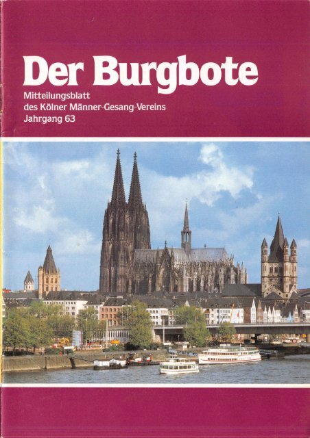 Der Burgbote 1983 (Jahrgang 63)