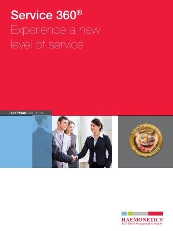 Service 360® Experience a new level of service - Haemonetics ...