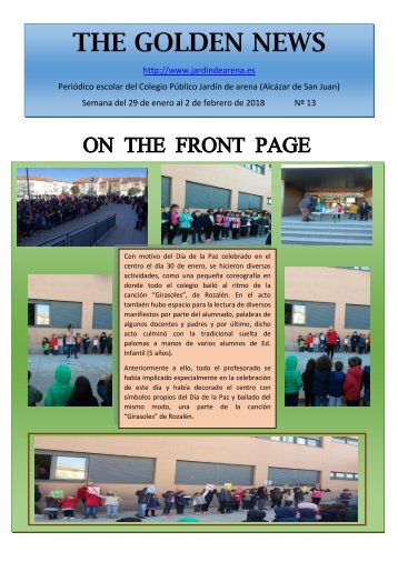 THE GOLDEN NEWS. Nº 13. 2017/2018