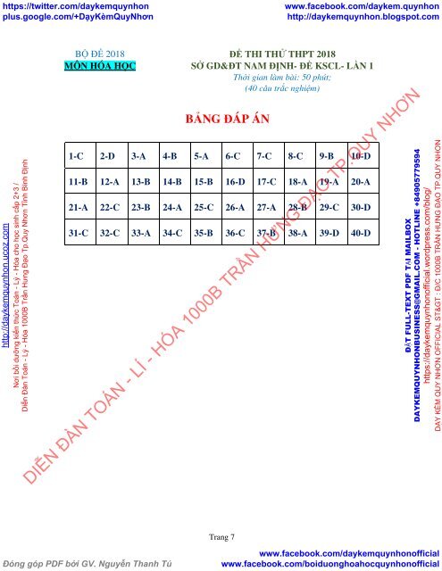 Tuyển tập đề thi thử THPT Quốc gia 2018 môn Hóa Các trường THPT Cả nước Có lời giải chi tiết (Lần 8) [DC25022018]