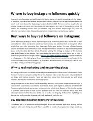 Where to buy instagram followers quickly