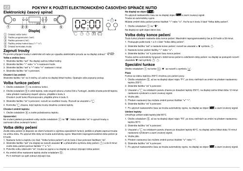 KitchenAid OVN 908 W - OVN 908 W CS (857923201010) Scheda programmi