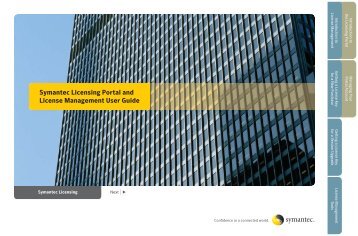 Symantec Licensing Portal and License Management User Guide