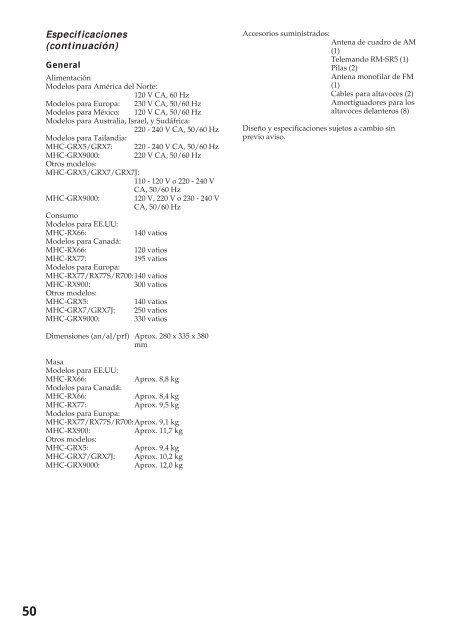 Sony MHC-R700 - MHC-R700 Consignes d&rsquo;utilisation