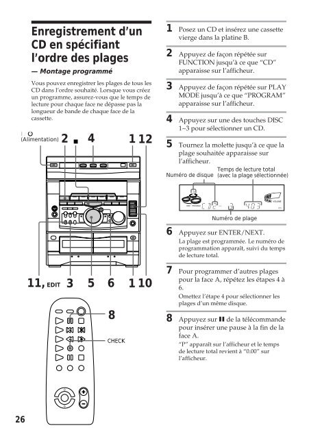 Sony MHC-R700 - MHC-R700 Consignes d&rsquo;utilisation