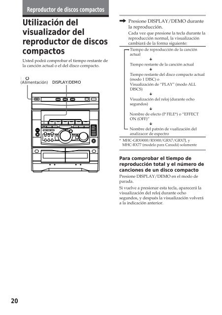 Sony MHC-R700 - MHC-R700 Consignes d&rsquo;utilisation