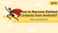 How to Recover Deleted Contacts from Android