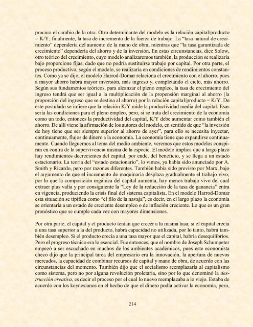 INDAGACIONES MODELO NEOCLÁSICO HACIA ECONOMIA VITAL