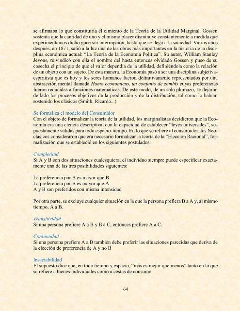 INDAGACIONES MODELO NEOCLÁSICO HACIA ECONOMIA VITAL