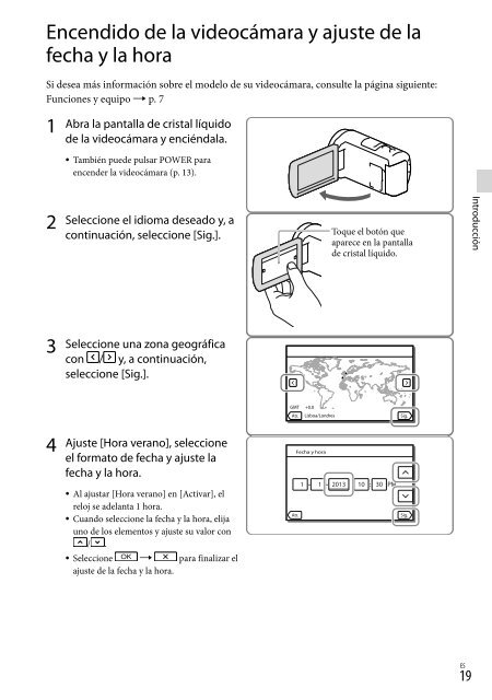 Sony HDR-CX410VE - HDR-CX410VE Consignes d&rsquo;utilisation Espagnol