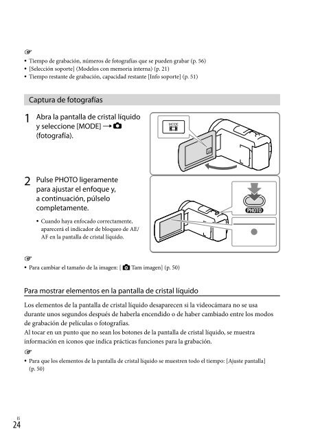 Sony HDR-CX410VE - HDR-CX410VE Consignes d&rsquo;utilisation Espagnol