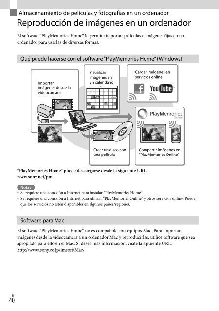 Sony HDR-CX410VE - HDR-CX410VE Consignes d&rsquo;utilisation Espagnol