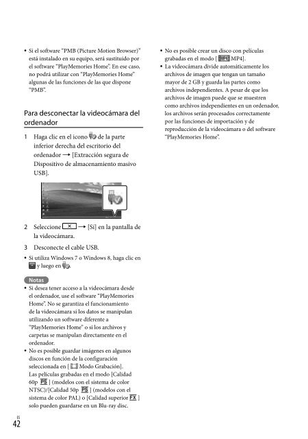 Sony HDR-CX410VE - HDR-CX410VE Consignes d&rsquo;utilisation Espagnol