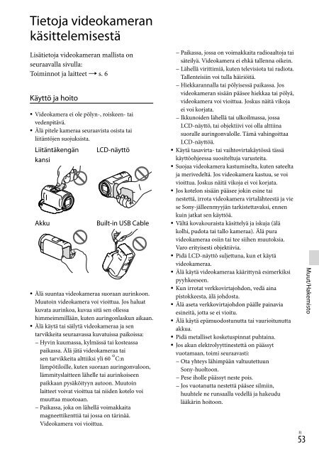 Sony HDR-CX410VE - HDR-CX410VE Consignes d&rsquo;utilisation Su&eacute;dois