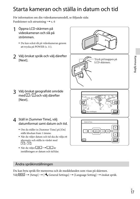 Sony HDR-CX410VE - HDR-CX410VE Consignes d&rsquo;utilisation Su&eacute;dois