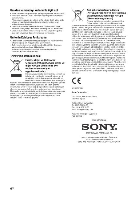 Sony KDL-32R303B - KDL-32R303B Mode d'emploi Grec