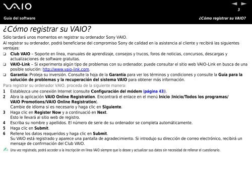Sony VGN-A295HP - VGN-A295HP Manuel logiciel Espagnol