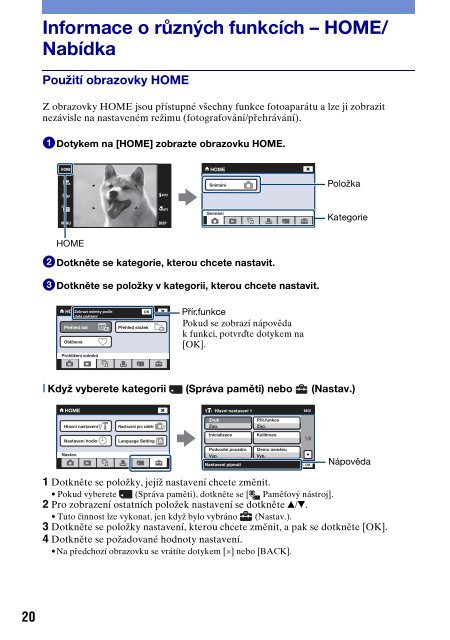 Sony DSC-T300 - DSC-T300 Consignes d&rsquo;utilisation Tch&egrave;que