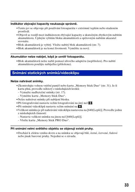 Sony DSC-T300 - DSC-T300 Consignes d&rsquo;utilisation Tch&egrave;que