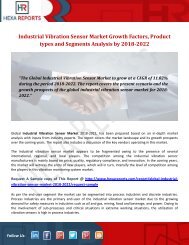 Industrial Vibration Sensor Market Growth Factors, Product types and Segments Analysis by 2018-2022