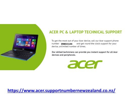Acer technical support- 098015144