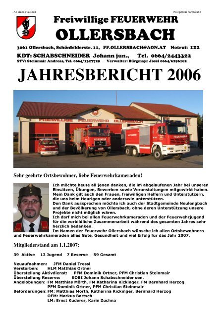 Jahresbericht 2006