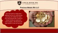  Checkbook IRA Custodians | Check Book IRA LLC  
