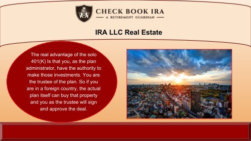  Checkbook IRA Custodians | Check Book IRA LLC  
