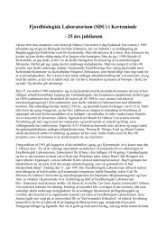 Fjordbiologisk Laboratorium - 25 års jubilæum - 26feb2018