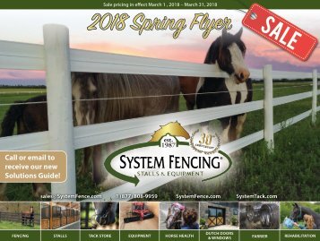 System Fencing 2018 Spring Flyer