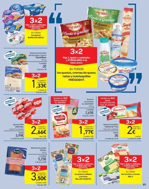 Carrefour folleto, ofertas más de 5.000 articulos al 3x2 hasta 13 de marzo 2018