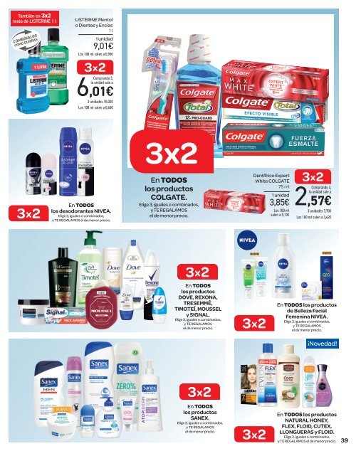 Carrefour folleto, ofertas más de 5.000 articulos al 3x2 hasta 13 de marzo 2018