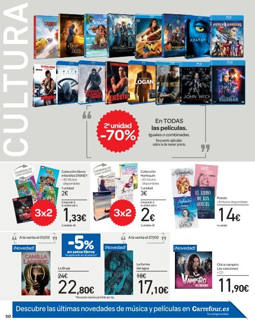 Carrefour folleto, ofertas más de 5.000 articulos al 3x2 hasta 13 de marzo 2018