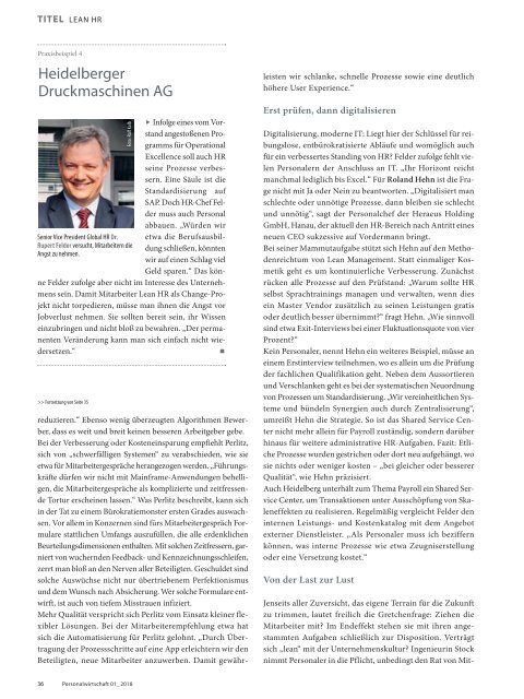 Magazin Personalwirtschaft 01/2018